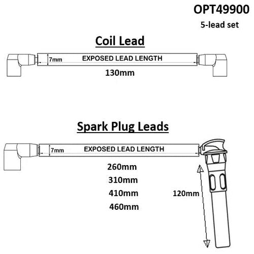 Ignition Lead Set for BMW, part OPT49900