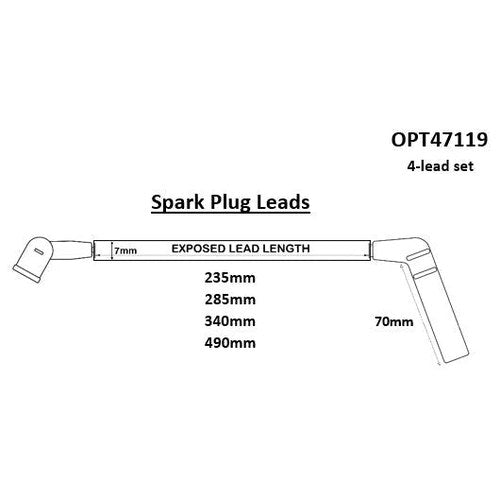 Ignition Lead Set for Daewoo, part OPT47119