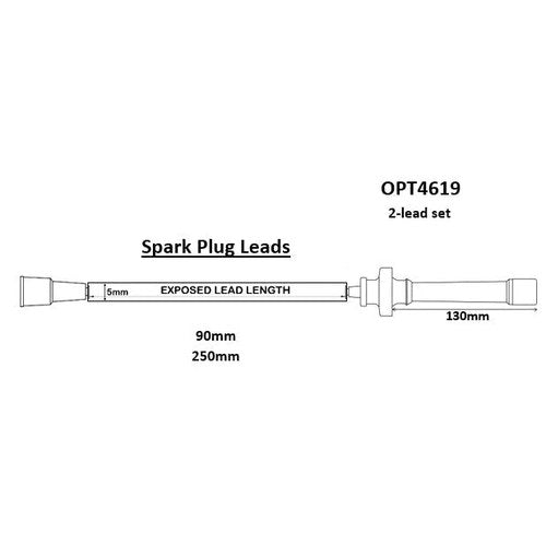 Ignition Lead Set for Toyota 5SFE, part OPT4619
