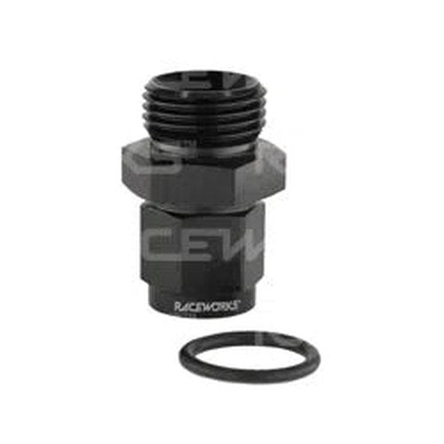 Raceworks AN-6 ORB to AN-8 Female Swivel Adapter | RWF-907-06-08BK