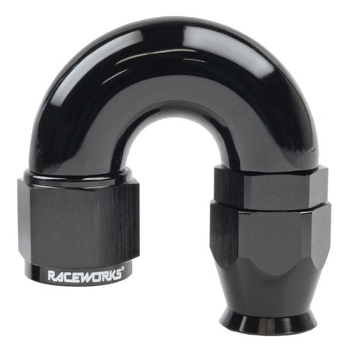 Raceworks Teflon Braid Hose End 200/230/240 Series | RWF-201-03BK