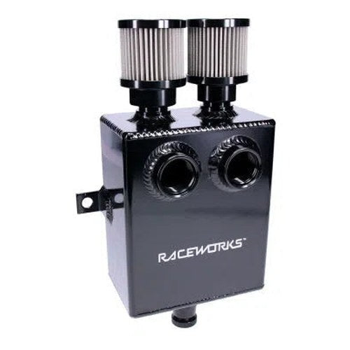 Raceworks 1.6L Slimline Aluminium Catch Can | ALY-155BK