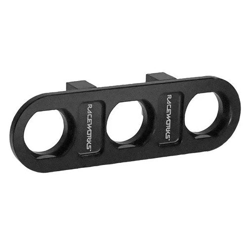 Raceworks 3-Way AN Bulkhead Plate | RWF-838-03BK