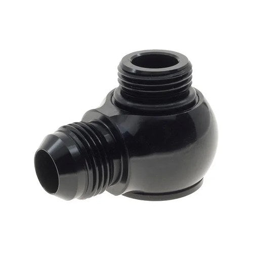 Raceworks AN Low-Profile Banjo Adaptor | RWF-909-06-08BK