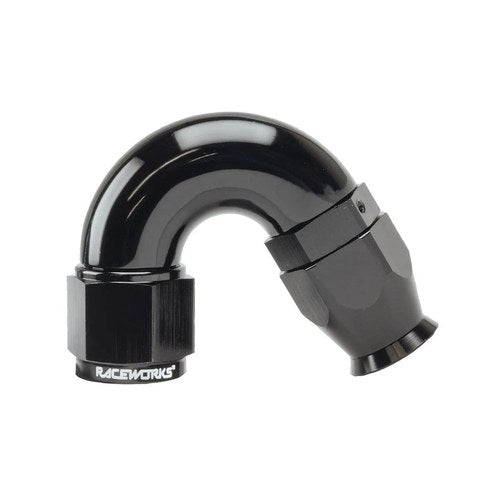 Raceworks Teflon Braid Hose End 150 Degree | RWF-205-04BK