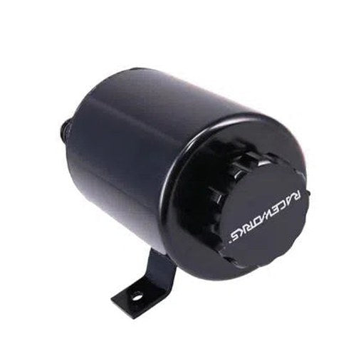 Raceworks Round Power Steering Reservoir Black | ALY-220BK