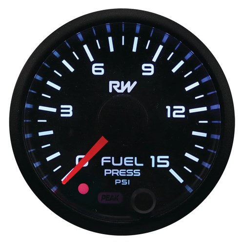 Raceworks Carby Fuel Pressure Gauge 0-15PSI | VPR-311