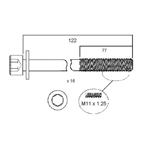 Permaseal Head Bolt Set for Nissan | HBS056H
