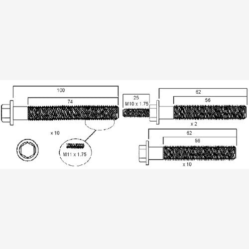 Permaseal Head Bolt Set for Ford 5.0 V8 | HBS096
