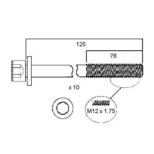 Permaseal Head Bolt Set for Nissan QR20/25DE | HBS141