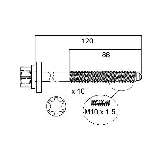 Permaseal Head Bolt Set for Volkswagen APK | HBS187