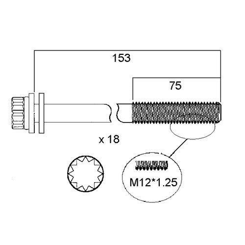 Permaseal Head Bolt Set for Kia D4CB | HBS242