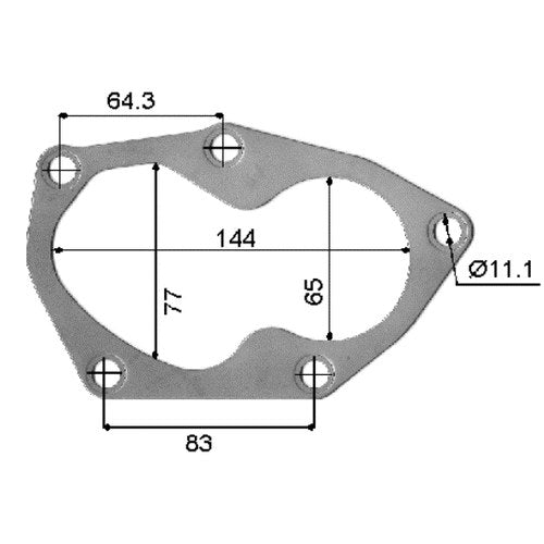 Permaseal Turbocharger Outlet Gasket for Mitsubishi 4G63T | TUR032