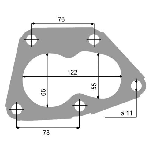 Permaseal Turbocharger Outlet Gasket for Mitsubishi 4G63 | TUR037