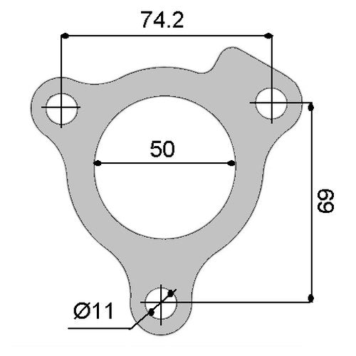 Permaseal Turbocharger Outlet Gasket for Mitsubishi | TUR042
