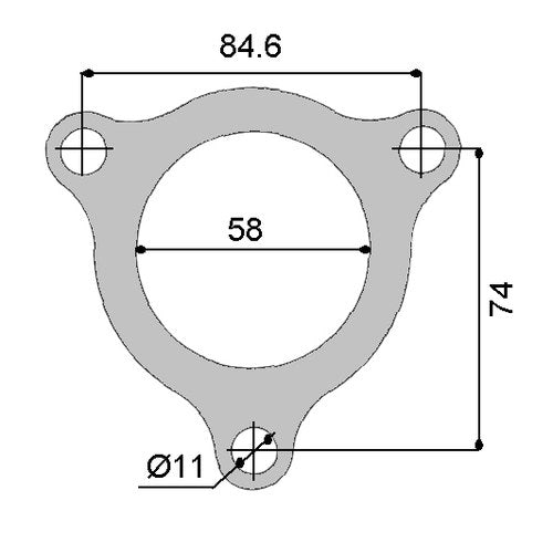 Permaseal Turbocharger Outlet Gasket for Mitsubishi | TUR043