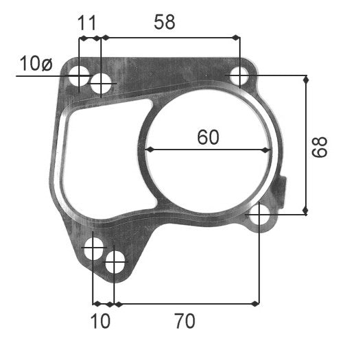 Permaseal Turbocharger Inlet Gasket for Isuzu 4JX1T | TUR067