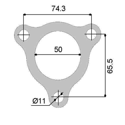 Permaseal Turbocharger Outlet Gasket Mitsubishi 4D56T | TUR093
