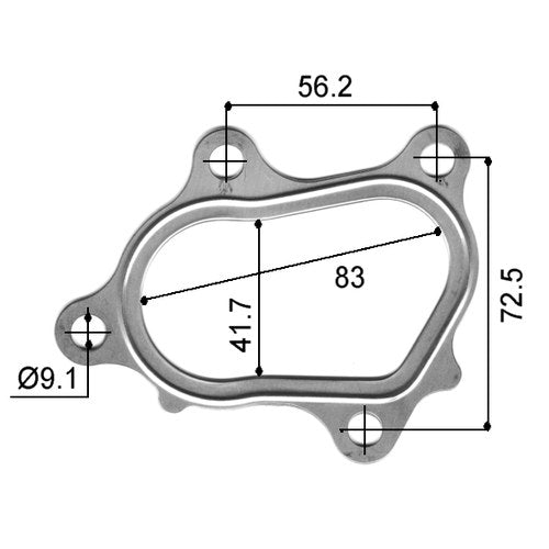 Permaseal Turbocharger Outlet Gasket for Toyota 3C-T | TUR095