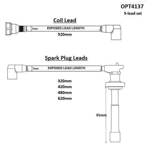 HT Lead Set for Mazda B6BP 4 Lead | OPT4137