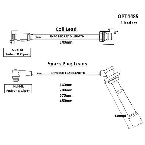 HT Lead Set for Toyota 2TZ | OPT4485