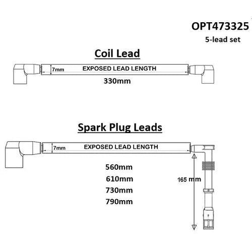 4-Lead HT Lead Set for Mazda 1.5 94.99 | OPT473325
