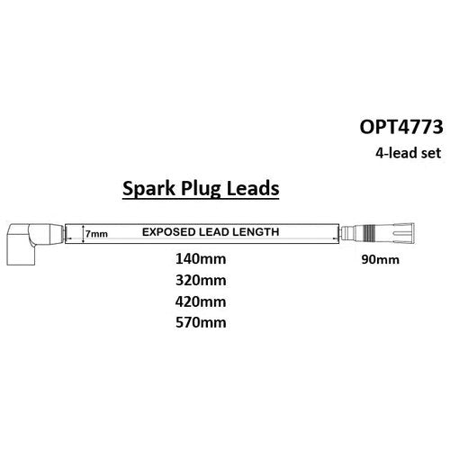 Ignition Lead Set for Mazda/Ford 2.3 02> | OPT4773