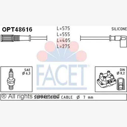 Ignition Lead Set for Alfa | OPT48616