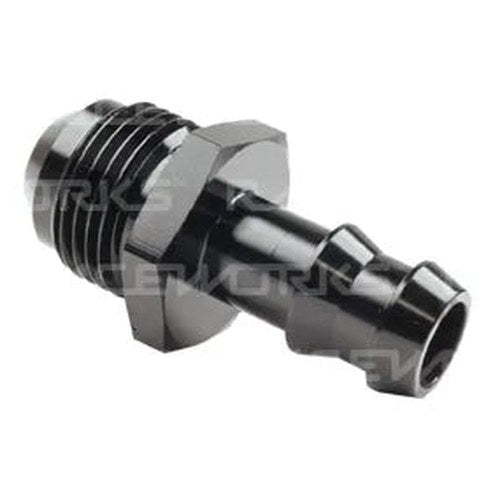 Raceworks AN Male Flare to Barb Adaptor | RWF-717-06-05BK