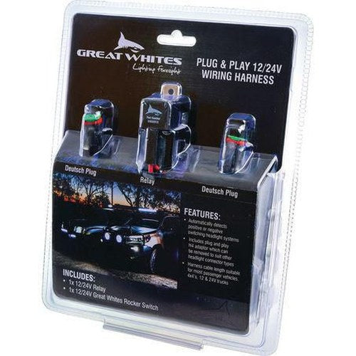 Great Whites 12V/24V Driving Light Wiring Harness | GWA0015