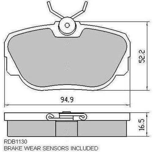 RDA Phantom Ceramic Brake Pad Set for Audi, BMW and Range Rover | RDC1130