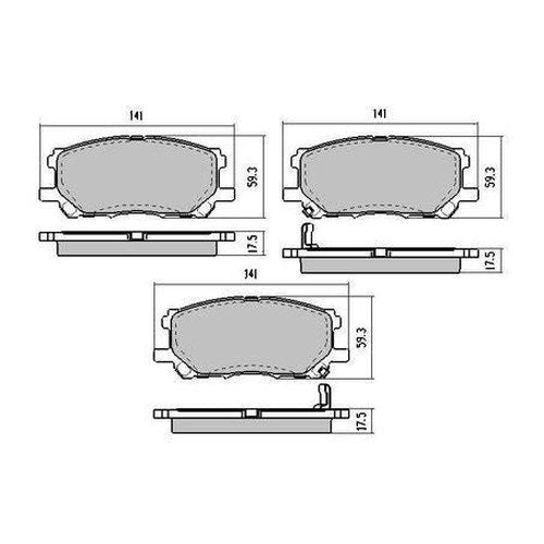 RDA Phantom Ceramic Brake Pad Set for Lexus | RDC1517