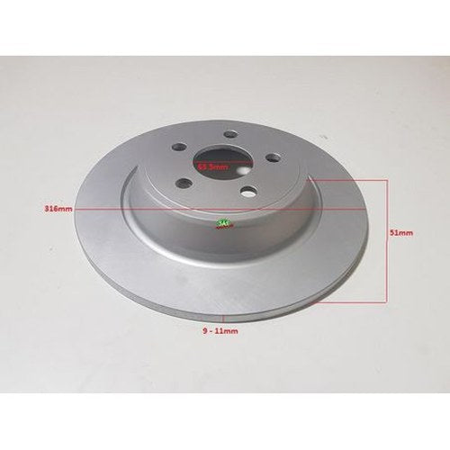 RDA Solid Brake Rotor for Ford Escape, Kuga & Mondeo 316mm | RDA8571