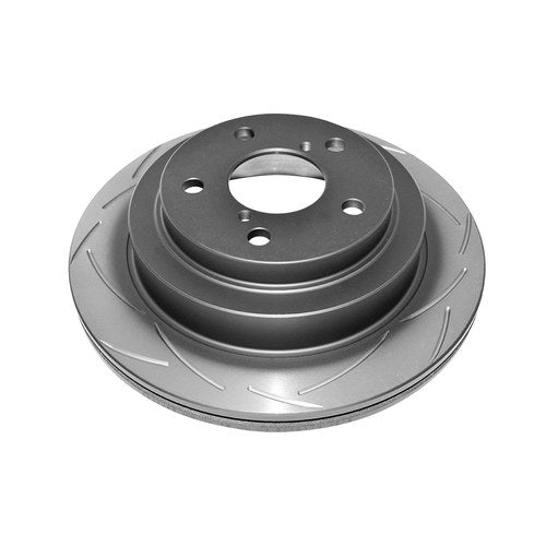 DBA T2 Slotted Rear Disc Brake Rotor Pair for Subaru WRX, part DBA649S
