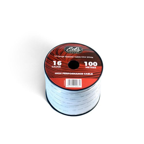 16 Gauge CCA Power Cable White 100 Meters, part SC16GAWH