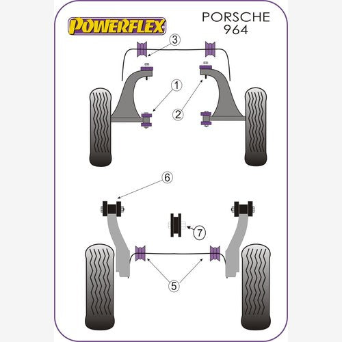 Powerflex Front Wishbone Rear Bush for Porsche | PFF57-101