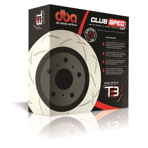 DBA 4000 T3 Slotted Front Brake Rotor Pair for Ford FPV BA | DBA42104S