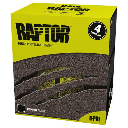 U-Pol Raptor Black 2K Protective Coating 4 Litre Kit | RLB/S4
