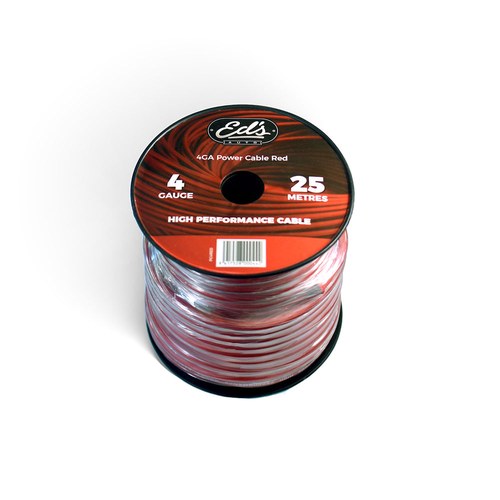 CCA Power Cable 4 Gauge 21.2mm sq Red | PC4RED