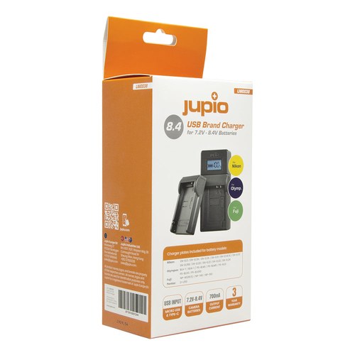 Jupio Nikon/Fuji/Olympus USB Charging Kit 7.4V-8.4V | LNI0038