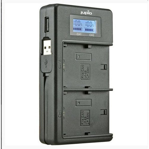 Jupio Canon LP-E6/LP-E6N Duo USB Charger with LCD | JDC2001