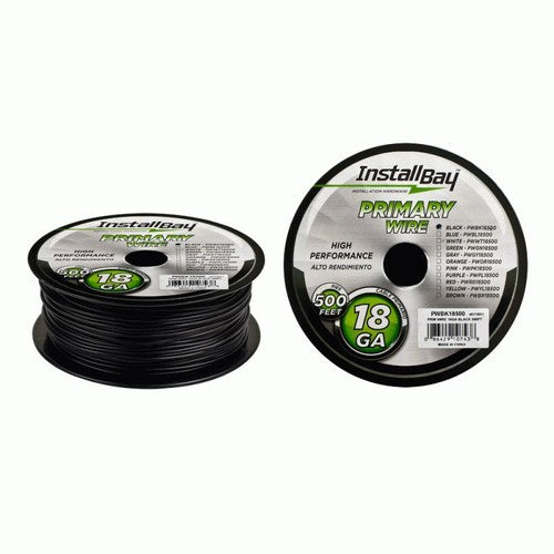 Metra Primary Wire Cable 18GA Black 150MTR | PWBK18500