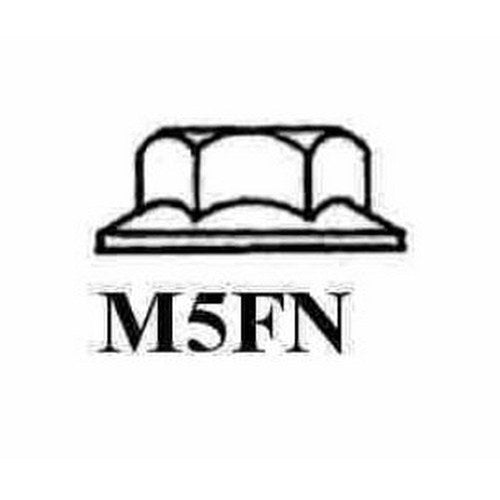 M5 Hex Flange Nuts Bag of 100 | SM5FN