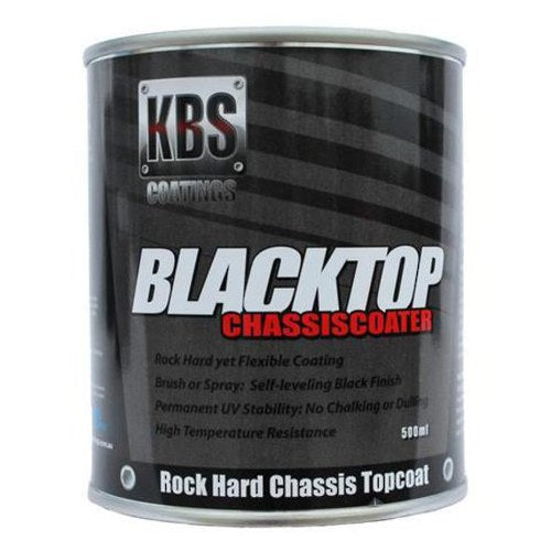 KBS BlackTop UV-Stable Top Coat Satin Black 500ml | 8302