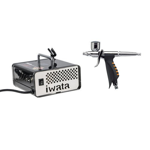 Iwata NEO HP.TRN2 Airbrush and IS35 Compressor Kit | CAKE.KIT6