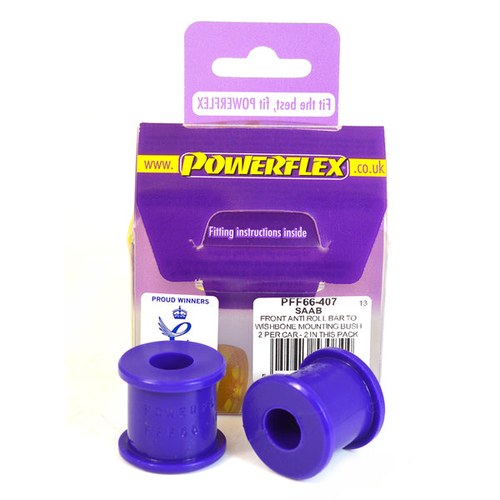 Powerflex Front Anti Roll Bar To Wishbone Mounting Bush for Saab 96 Front Anti, part PFF66-407
