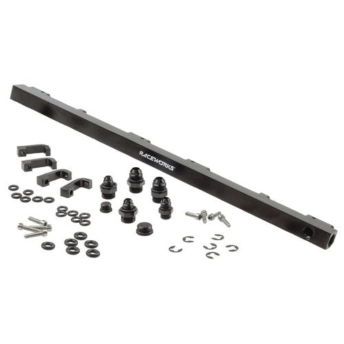 Raceworks Fuel Rail for Holden VL Turbo RB30T, part ALY-012BK