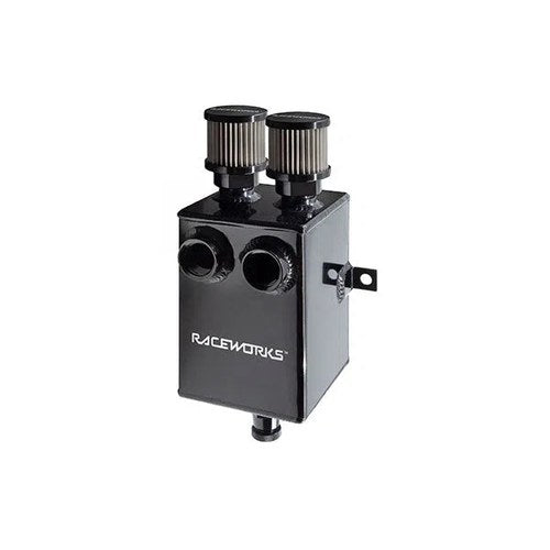 Raceworks Oil Catch Can 2.0L Black, part ALY-074BK