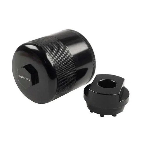 Raceworks Billet Oil Filter 3/4-16 30 Micron, part ALY-115-34BK