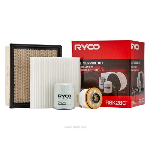 Ryco Service Kit for Isuzu D-MAX and MU-X 4JJ1-TCX, part RSK28C